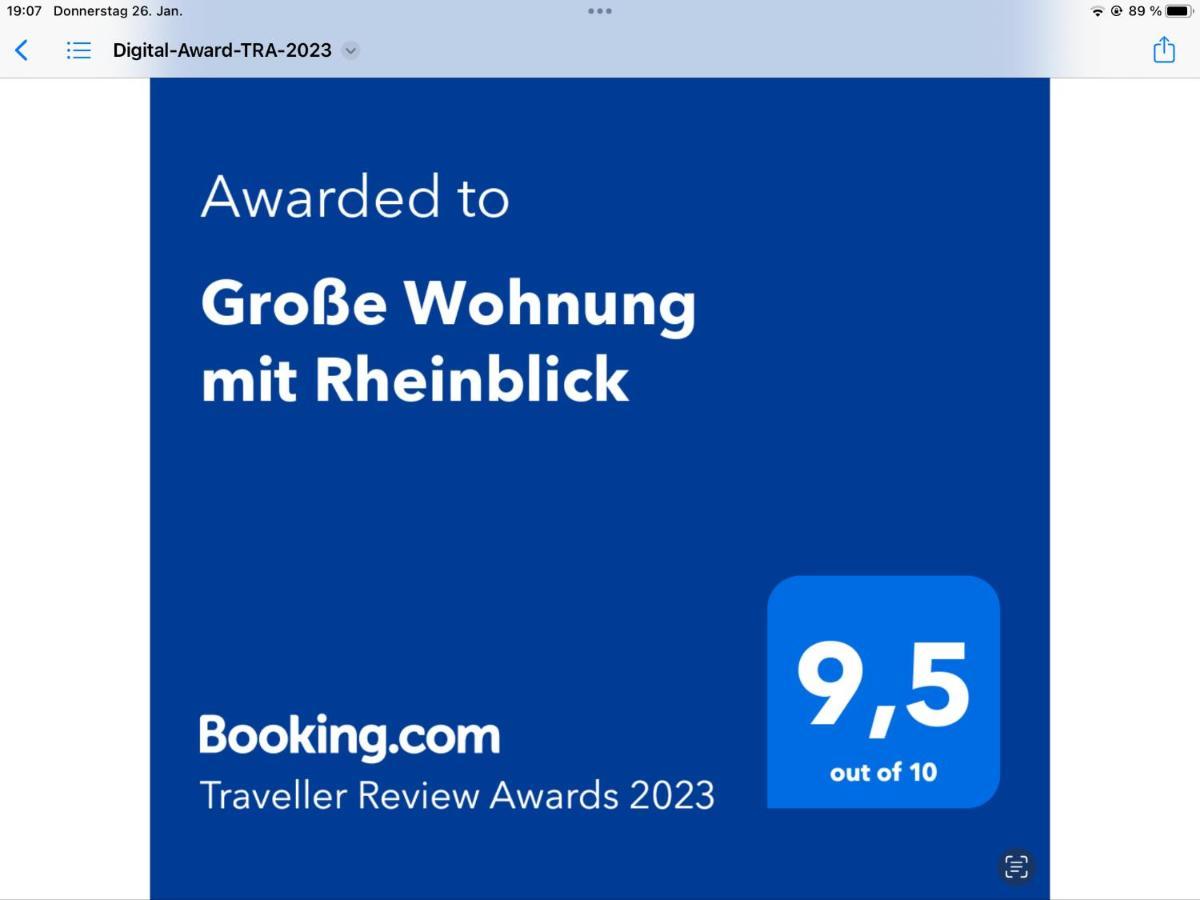 Grosse Wohnung Mit Rheinblick Boppard Exteriör bild